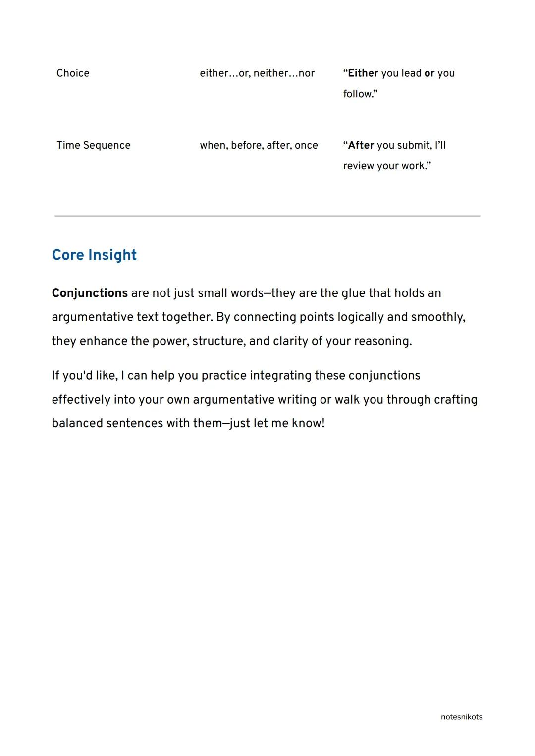 Connecting Ideas Using Conjunctions in an
Argumentative Text
English 10 | Quarter 2 | Lesson 2
What Are Conjunctions?
Conjunctions are words