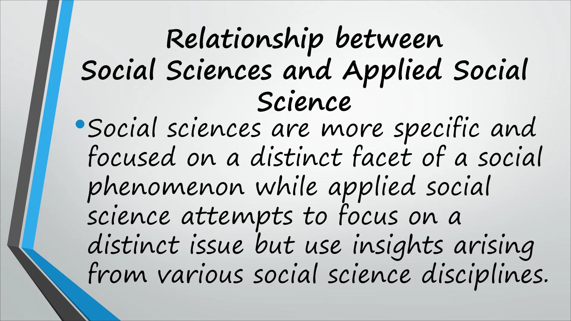 Lesson 1
Introduction to the Disciplines
of Applied Social Sciences
Prepared by: Ronnil C. Gomez Lesson Objectives:
At the end of this lesso