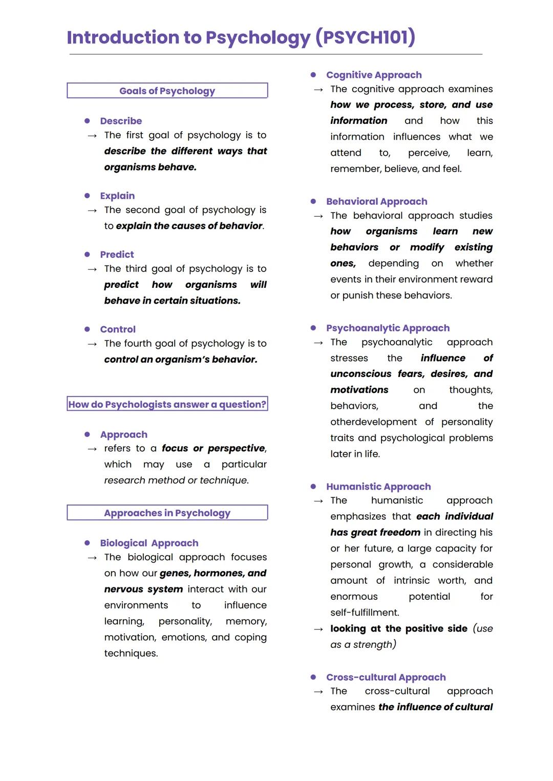 Introduction to Psychology (PSYCH101)
INTRODUCTION TO PSYCHOLOGY
• psyche
• soul/mind
• logos
• study
• Democritus
• "our mind is made up of