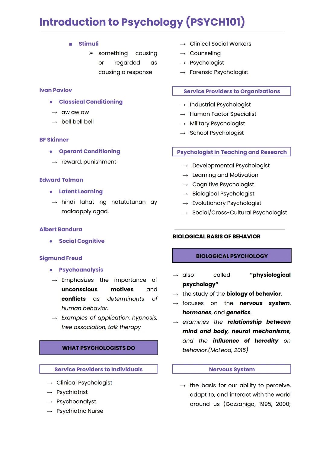 Introduction to Psychology (PSYCH101)
INTRODUCTION TO PSYCHOLOGY
• psyche
• soul/mind
• logos
• study
• Democritus
• "our mind is made up of