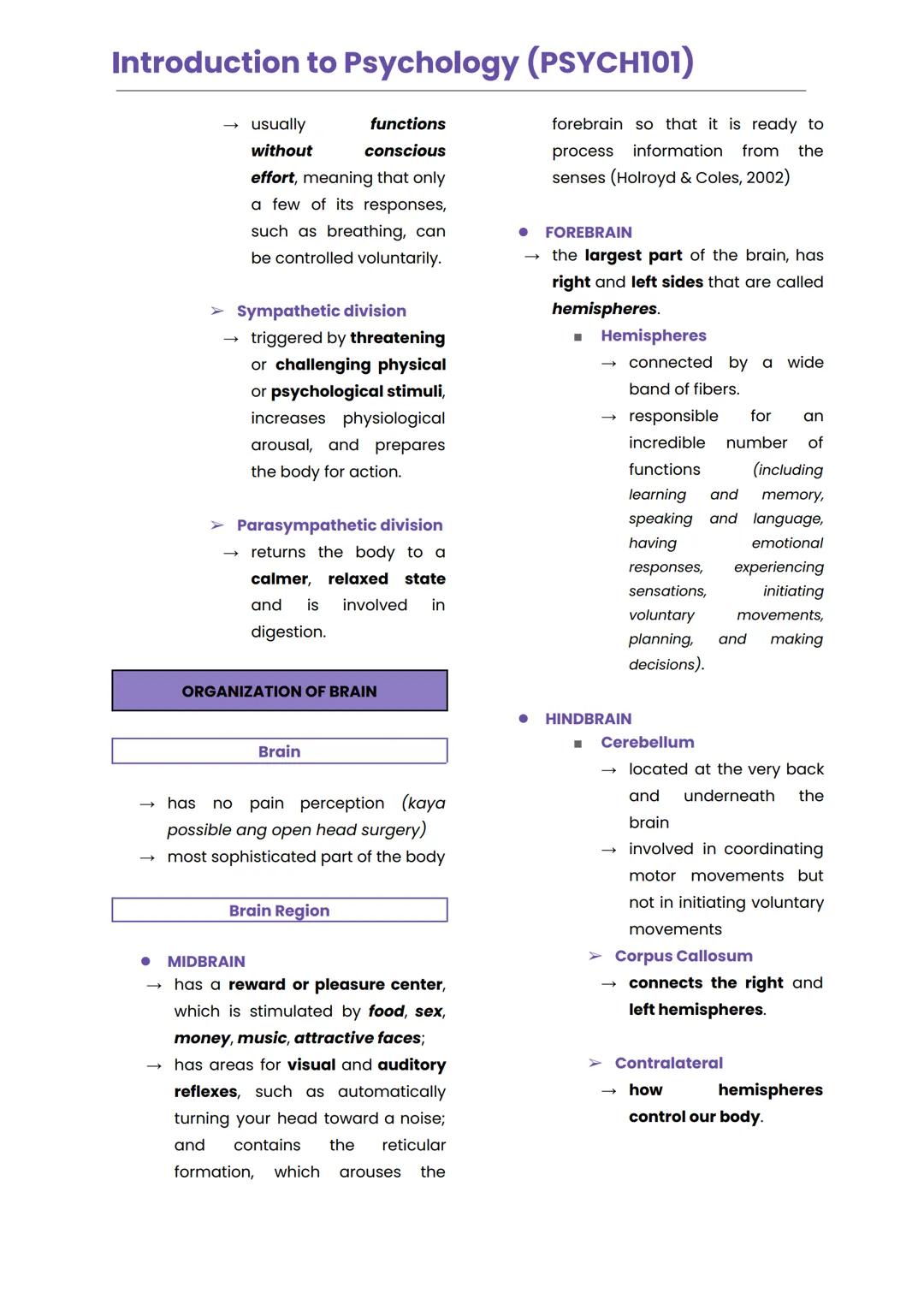 Introduction to Psychology (PSYCH101)
INTRODUCTION TO PSYCHOLOGY
• psyche
• soul/mind
• logos
• study
• Democritus
• "our mind is made up of
