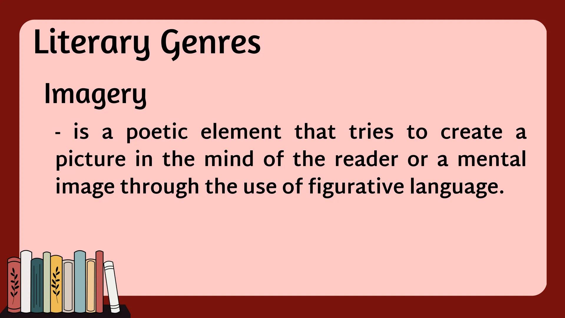Literature
• comes from the Latin word “LITERA” which literally
means an acquaintance with letters.
• It is a body of work, either written,