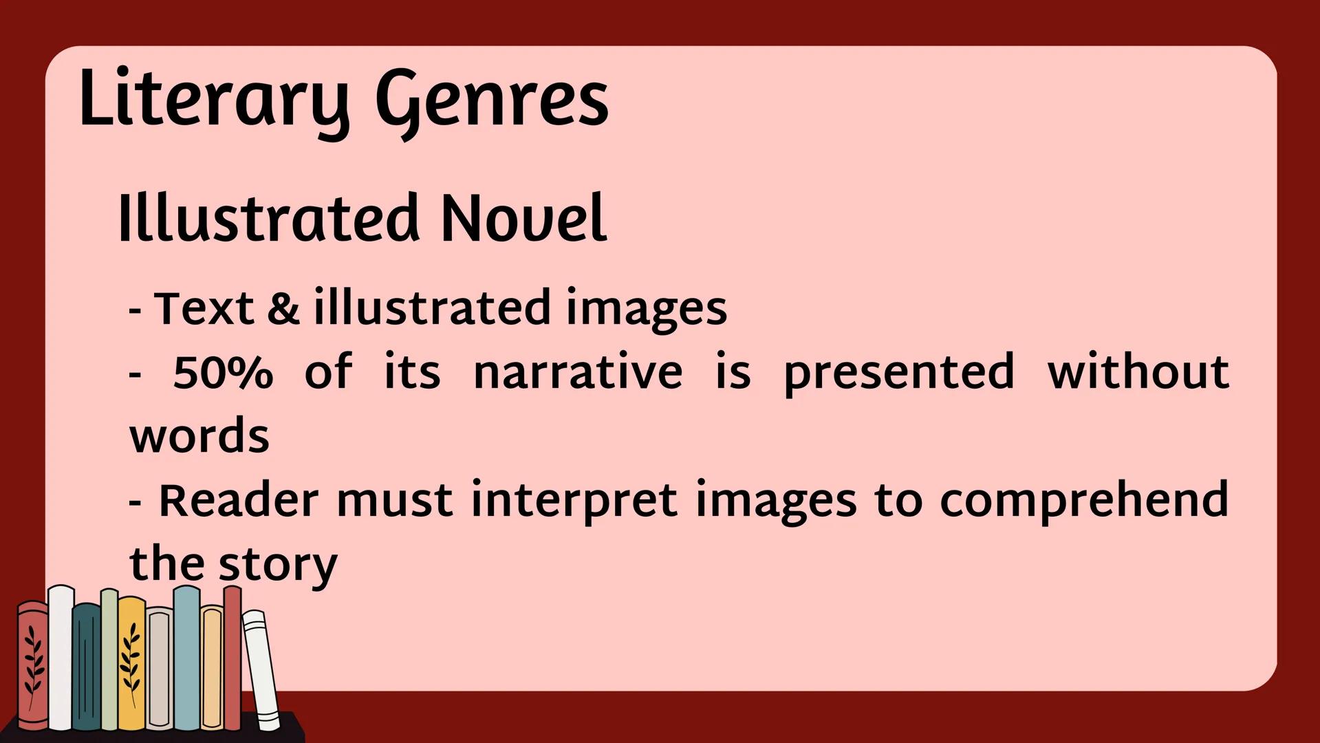 Literature
• comes from the Latin word “LITERA” which literally
means an acquaintance with letters.
• It is a body of work, either written,
