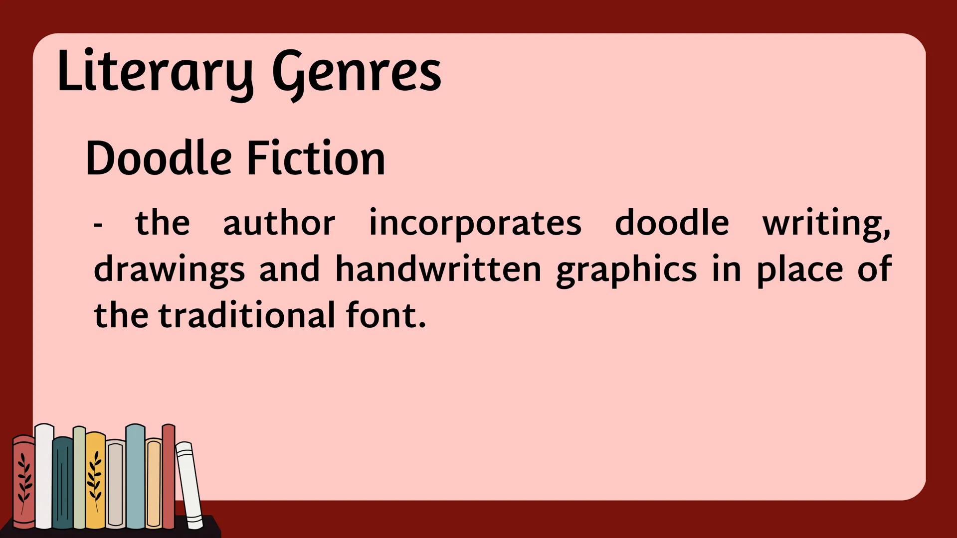 Literature
• comes from the Latin word “LITERA” which literally
means an acquaintance with letters.
• It is a body of work, either written,