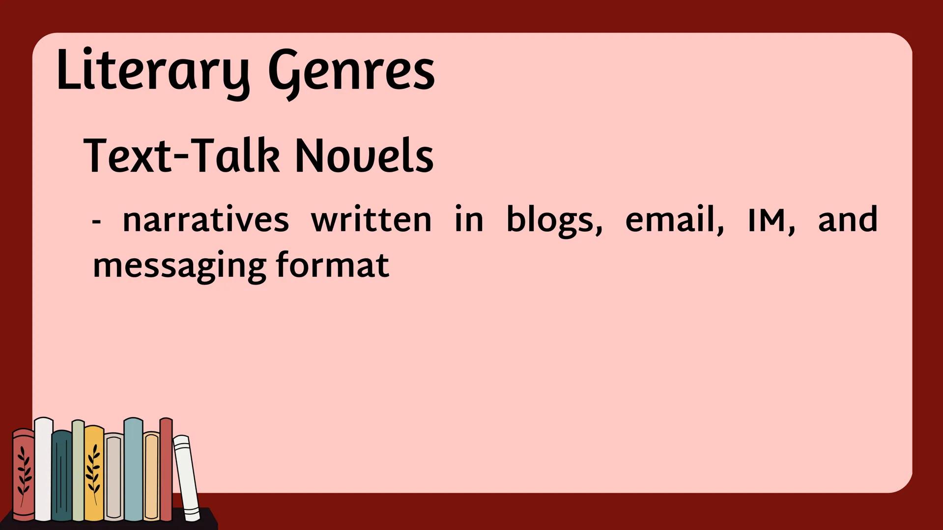 Literature
• comes from the Latin word “LITERA” which literally
means an acquaintance with letters.
• It is a body of work, either written,