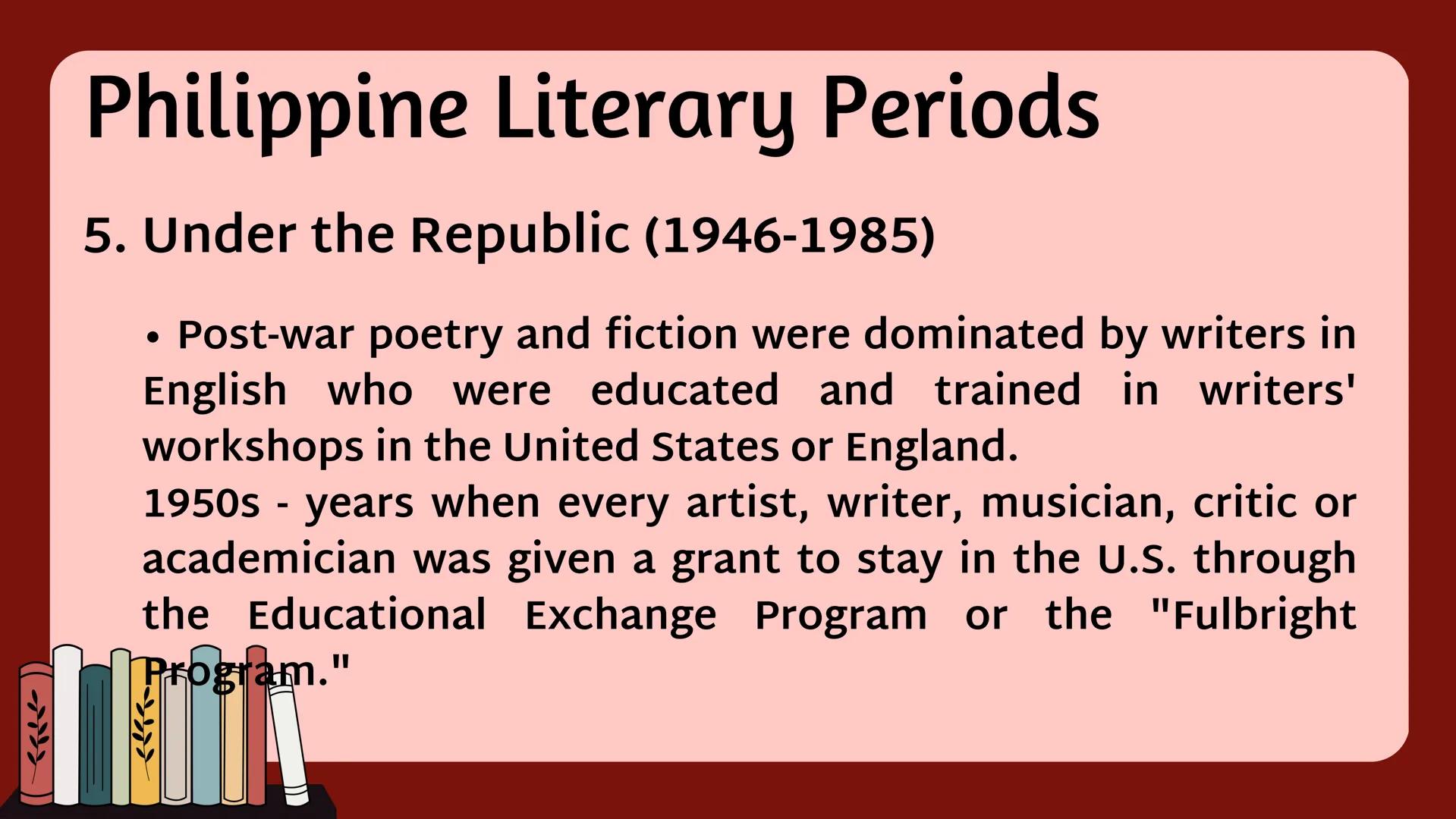 Literature
• comes from the Latin word “LITERA” which literally
means an acquaintance with letters.
• It is a body of work, either written,