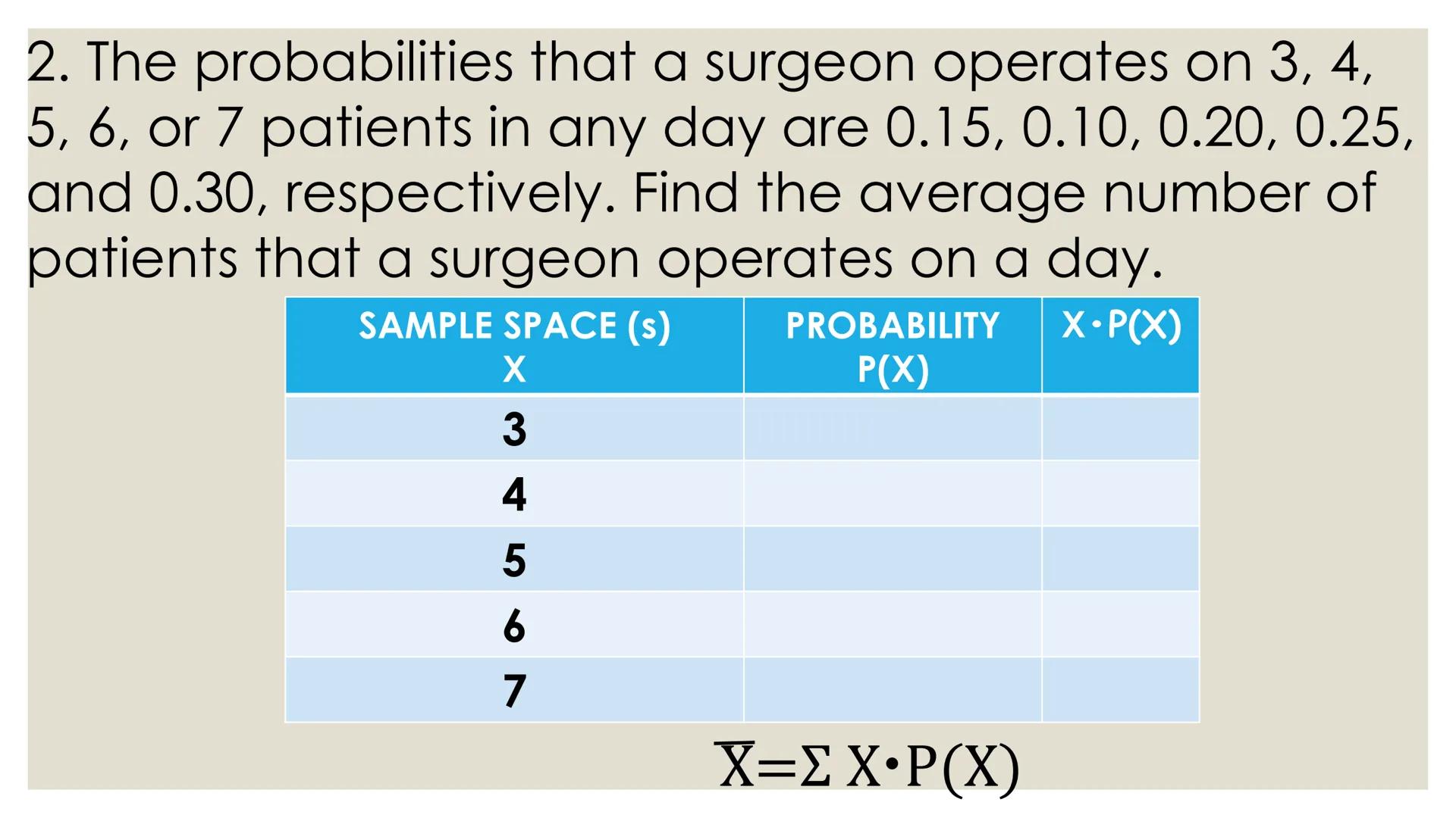 # PROBABILITY ## OBJECTIVES
* illustrates a random variable
(discrete and continuous)
* distinguishes between a discrete and a
continuous r