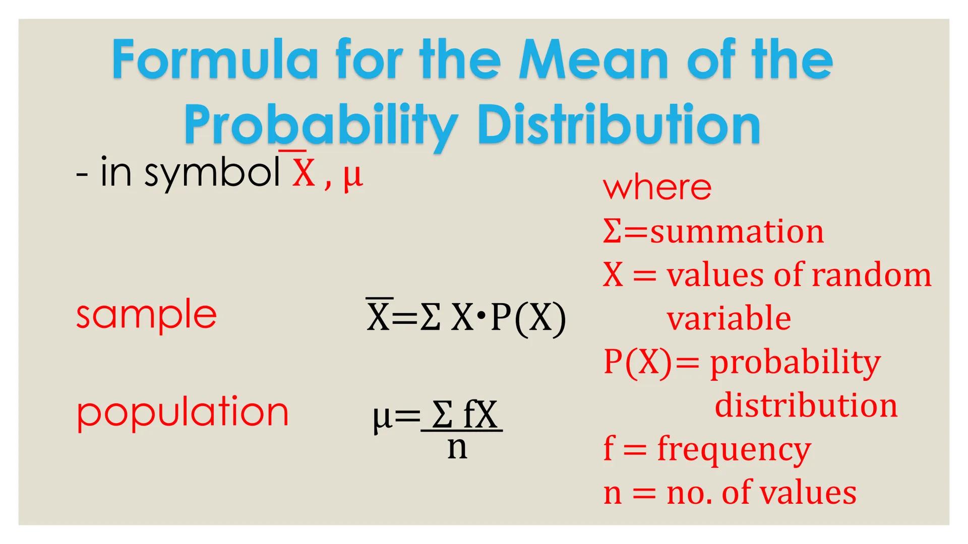 # PROBABILITY ## OBJECTIVES
* illustrates a random variable
(discrete and continuous)
* distinguishes between a discrete and a
continuous r