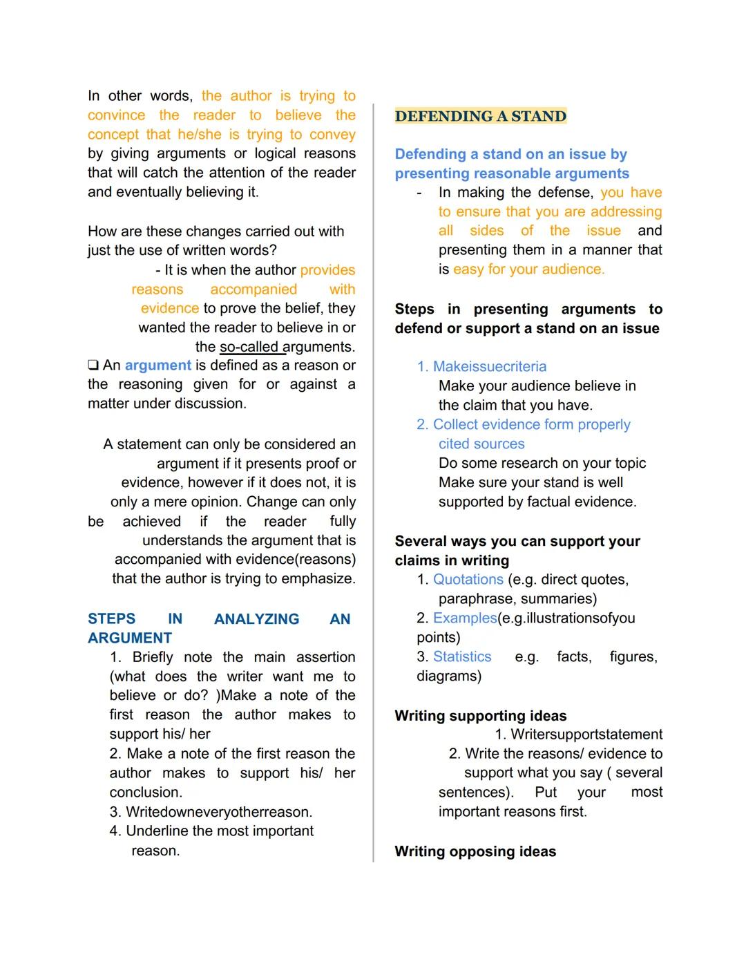 EAPP
REVIEWER
MANIFESTO
Claim - It is a statement or assertion that
is made to support a particular viewpoint
or position. It is a statement