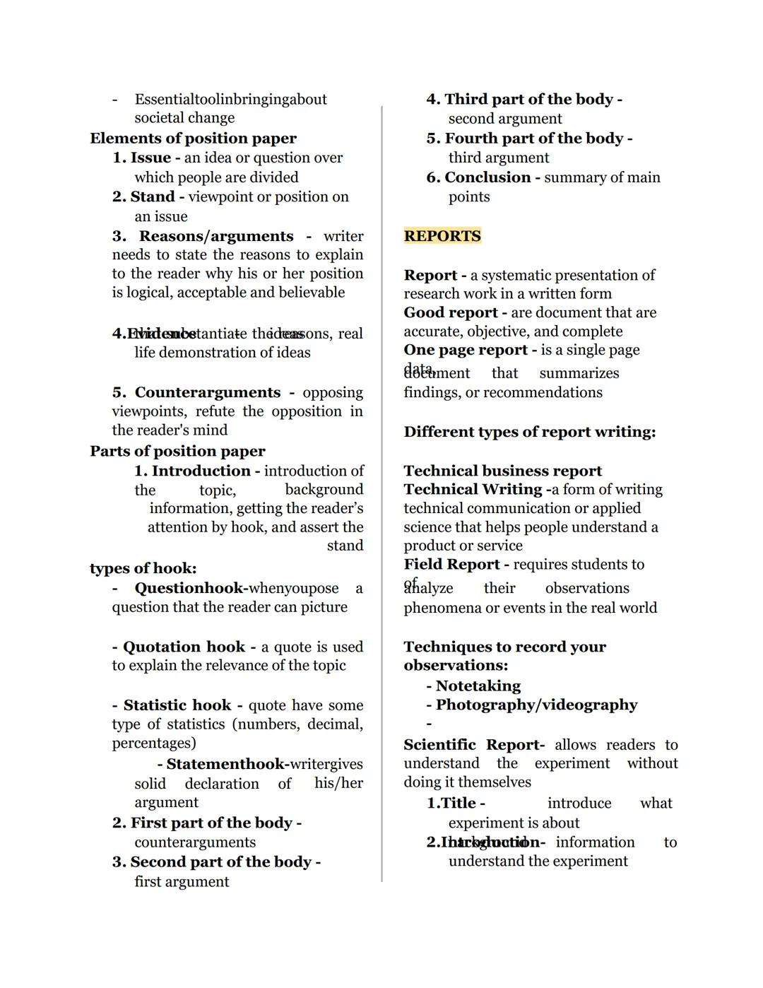 EAPP
REVIEWER
MANIFESTO
Claim - It is a statement or assertion that
is made to support a particular viewpoint
or position. It is a statement
