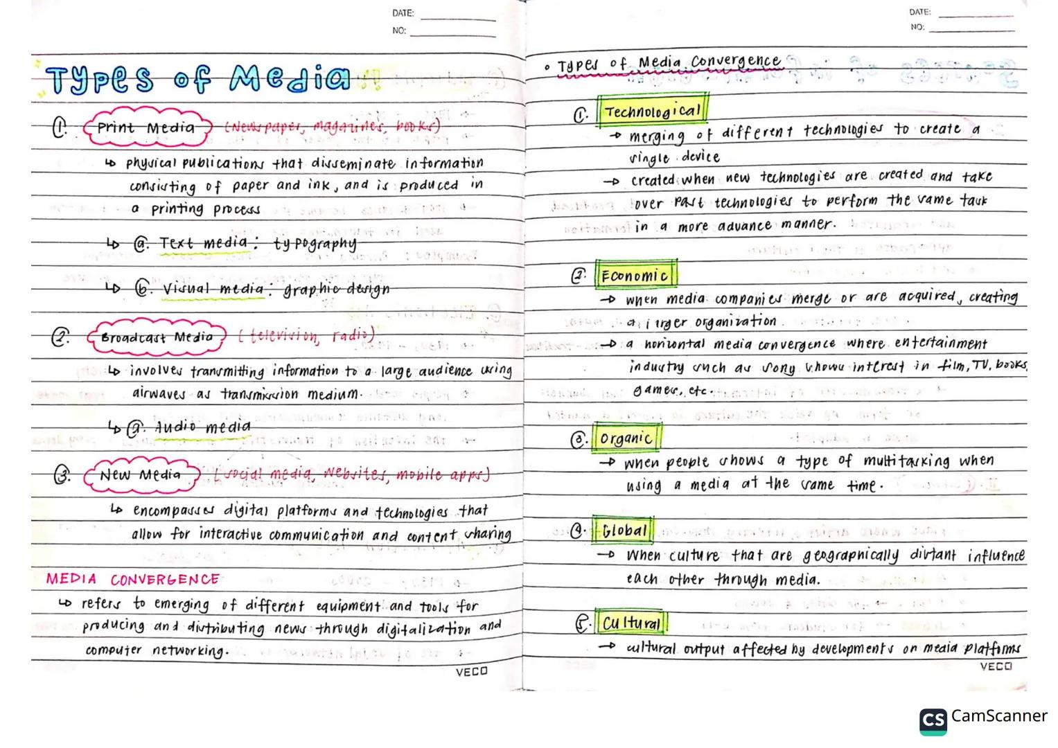 # Media &
# Information
# Literacy DATE:
NO:
DATE:
NO:
Definition of Terms
• Literacy → the ability to identify, understand, interpret, cr