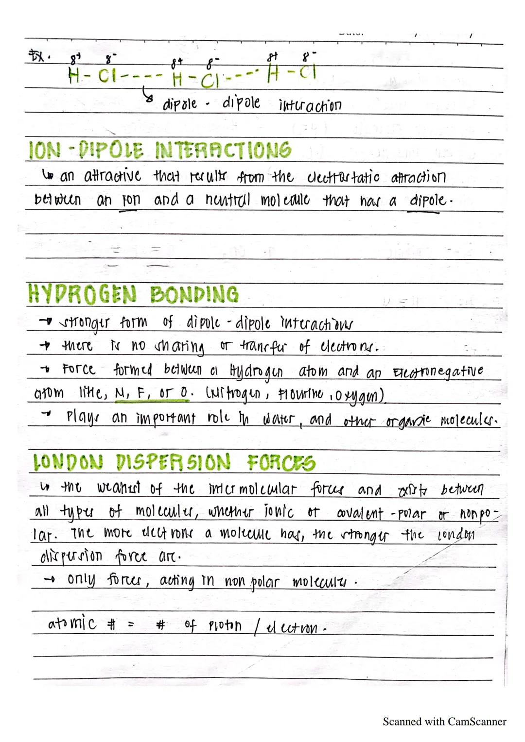 Date.
/
/
gen-chem 2
INTRAMOLECULAR FORCES
are forces that hold atoms together within a molecule.
chemical bonds: stronger than intermolecul