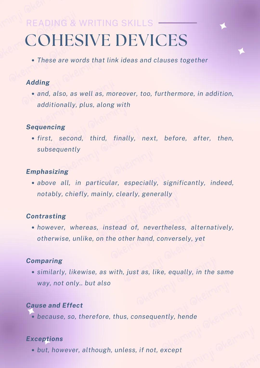 --- OCR Start ---
minji @ker
READING & WRITING SKILLS
keim READING & WRITING
READING
keimin ji
defined according to two types:
1. A decoding
