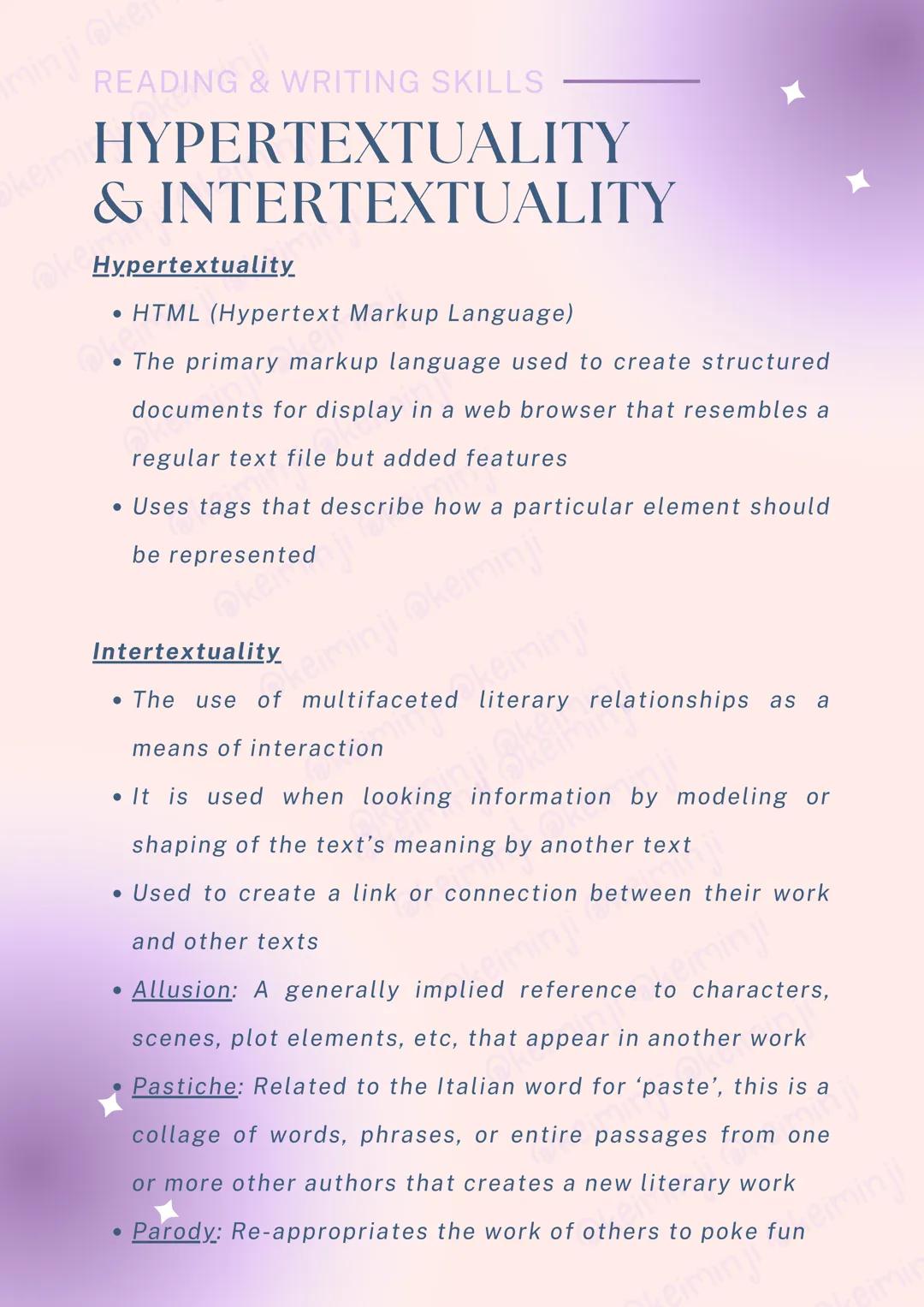 --- OCR Start ---
minji @ker
READING & WRITING SKILLS
keim READING & WRITING
READING
keimin ji
defined according to two types:
1. A decoding