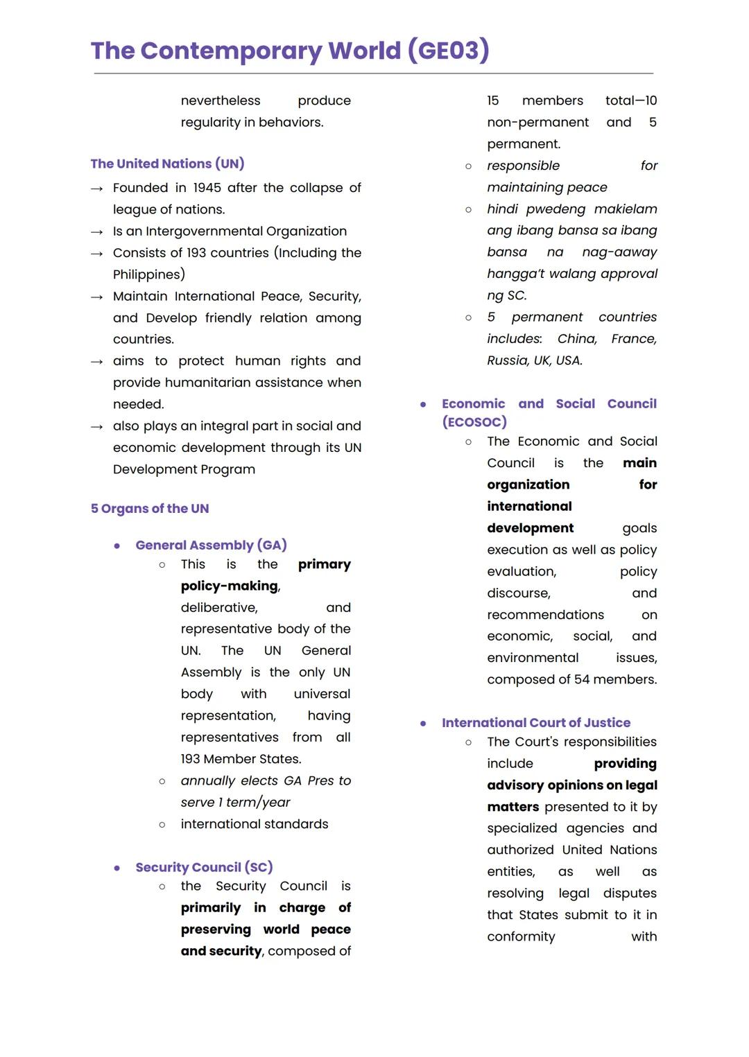 The Contemporary World (GE03)
LESSON 1
GLOBALIZATION
consciousness of the world
as a whole
Historical Foundation of the Term
Globalization
i
