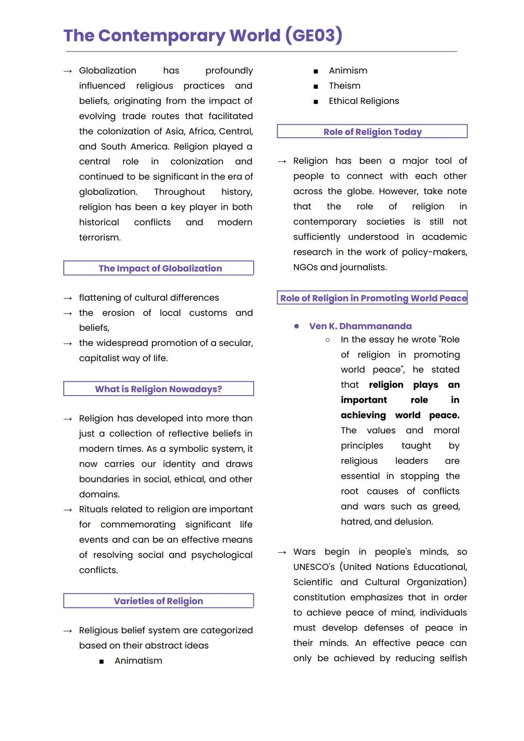 The Contemporary World (GE03)
LESSON 1
GLOBALIZATION
consciousness of the world
as a whole
Historical Foundation of the Term
Globalization
i