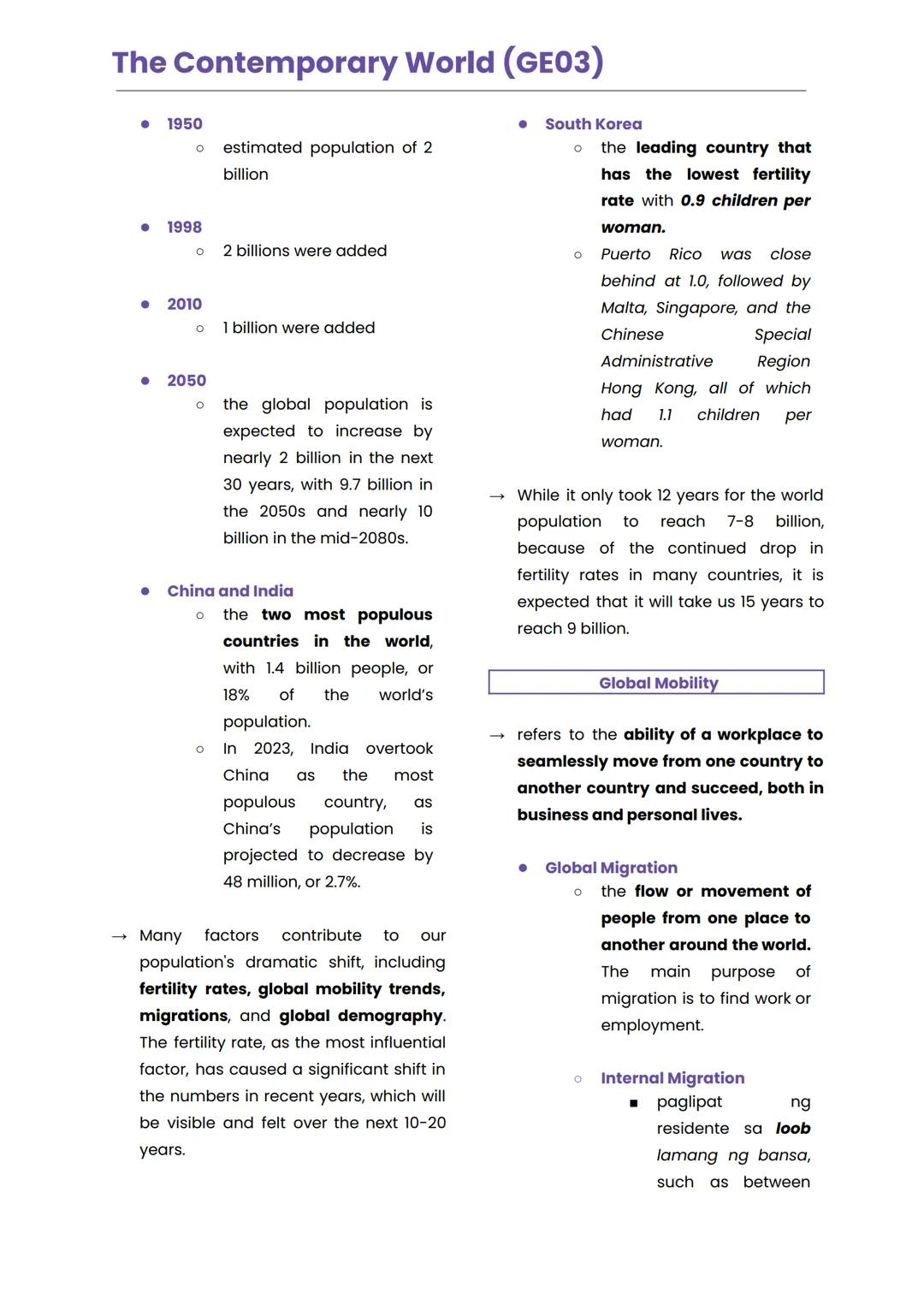 The Contemporary World (GE03)
LESSON 1
GLOBALIZATION
consciousness of the world
as a whole
Historical Foundation of the Term
Globalization
i