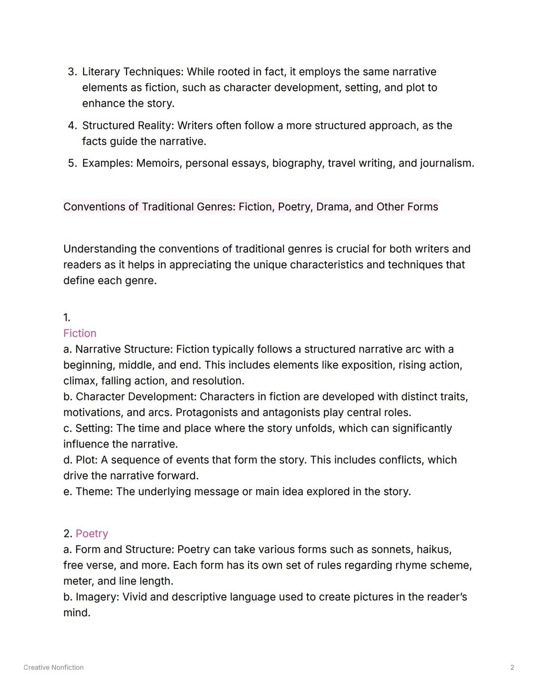 Creative Nonfiction
Created @July 8, 2025 9:08 AM
HUMSS CNF
Lesson 1: Introduction
The Difference between Creative Writing and Creative Nonf