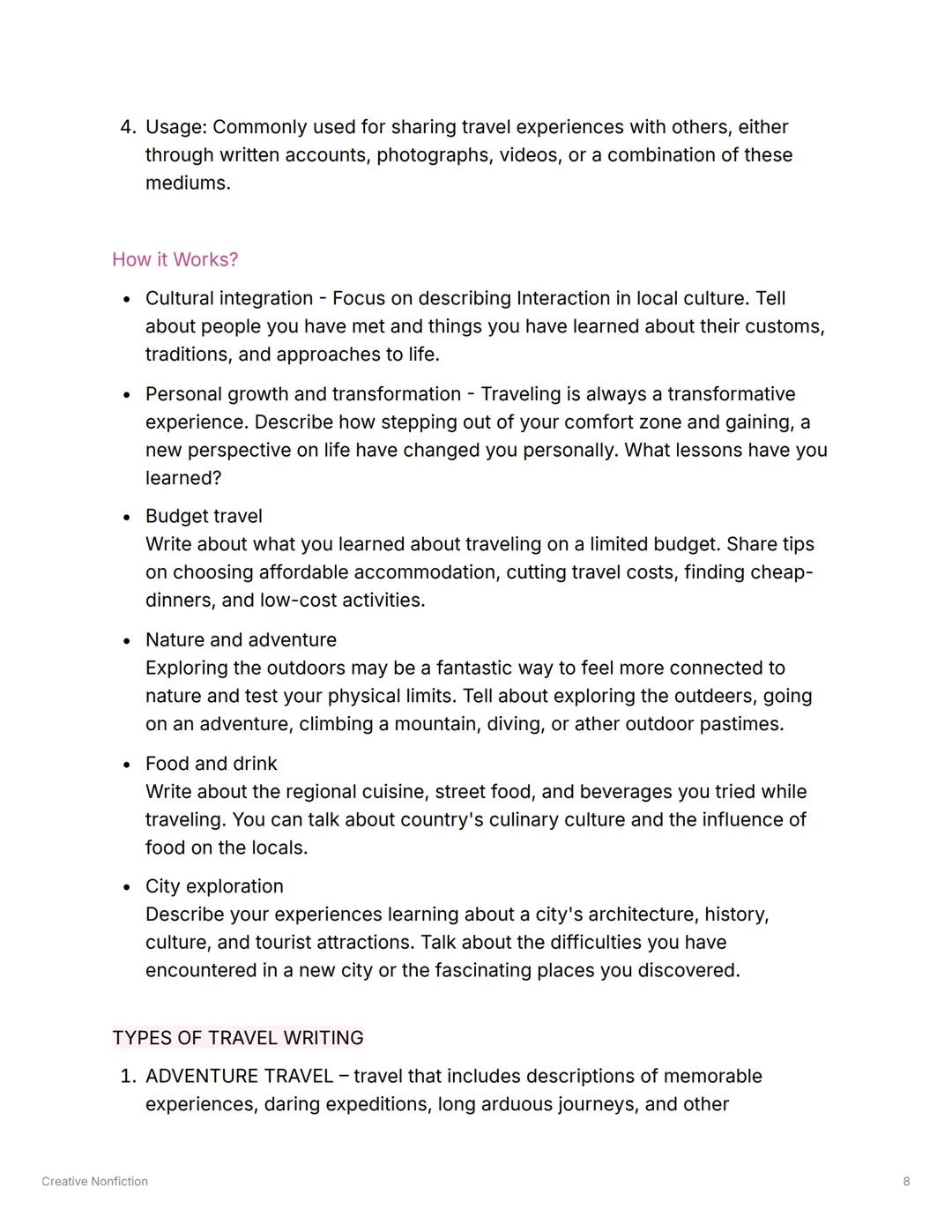 Creative Nonfiction
Created @July 8, 2025 9:08 AM
HUMSS CNF
Lesson 1: Introduction
The Difference between Creative Writing and Creative Nonf