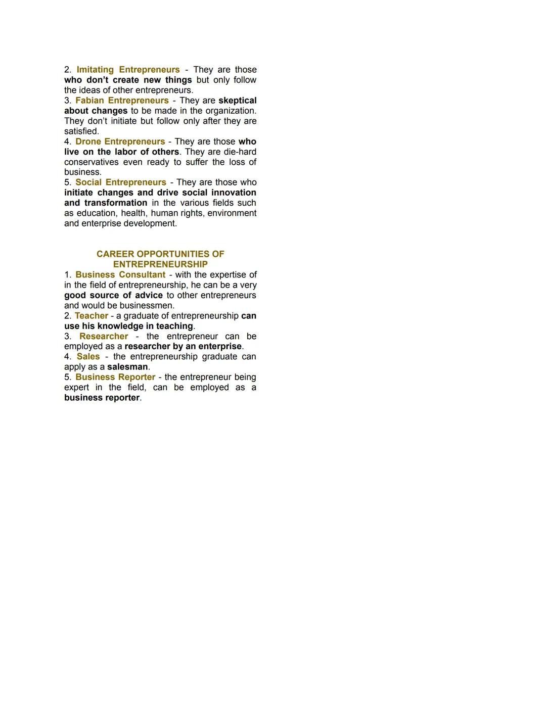 Introduction to
Entrepreneurship
(MODULE 1)
RELEVANCE OF ENTREPRENEURSHIP TO
AN ORGANIZATION
1. Development of Managerial Capabilities -
thi