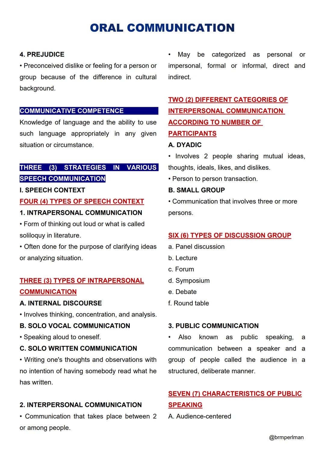 COMMUNICATION
ORAL COMMUNICATION
➤ Derived from the 2 Latin words
"COMMUNIS" meaning "commonness"
and "COMMUNICARE" meaning "to share."
Defi