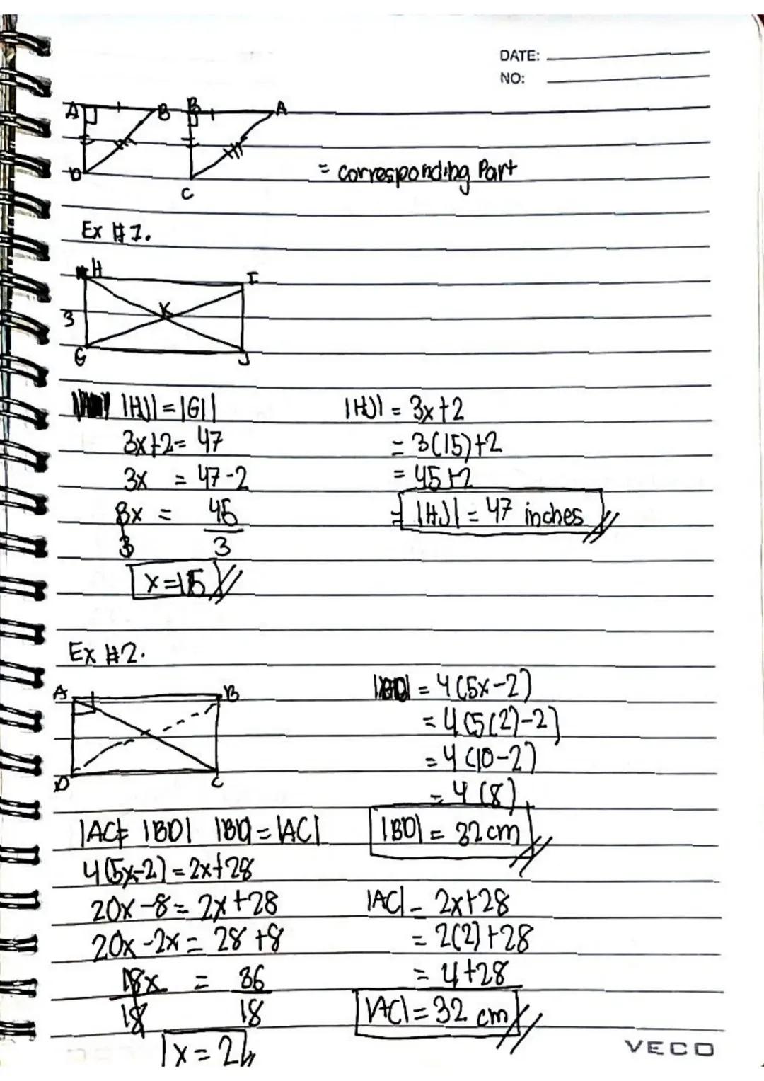 Quadrilaterals four sides and four angles
Quad= 4
Lateral= sides
Types of Quadrilaterals
DATE
NO:
1. Square
4 equal sides and 4 right angle