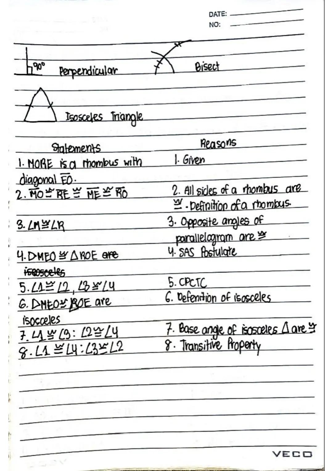 Quadrilaterals four sides and four angles
Quad= 4
Lateral= sides
Types of Quadrilaterals
DATE
NO:
1. Square
4 equal sides and 4 right angle