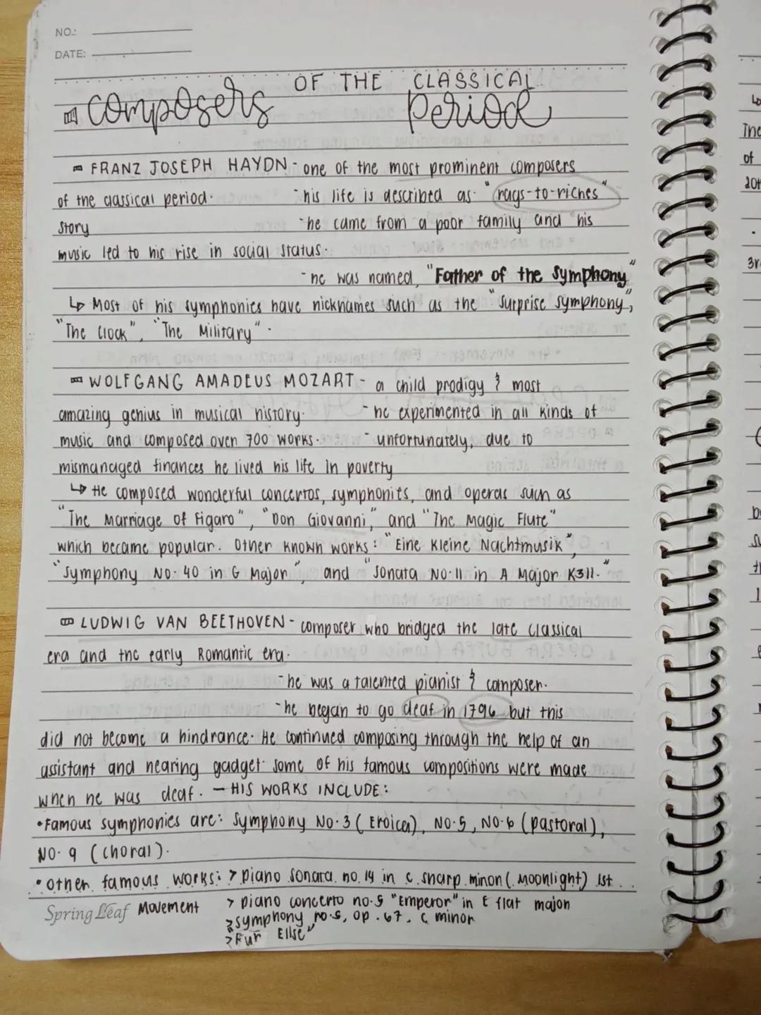 DATE: 10/01/24.
MUSIC OF THE
Classical Period
1750-1820
- Classical era, also called "Age of Reason", is the period from
1750-1820. The cult
