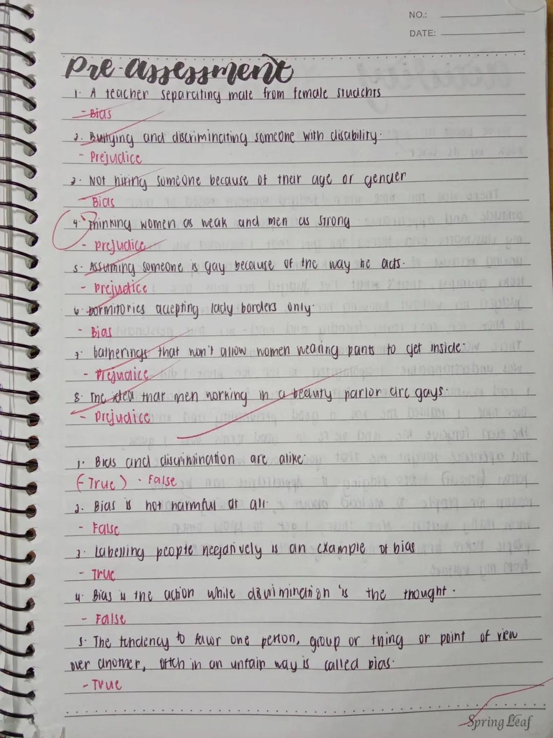 #1 15/
activity #1
1. You look like a Filipino maid.
-Prejudice
2. Gifts are always smarter.
Bias
15
3- oreo is called "The criminal" on soc