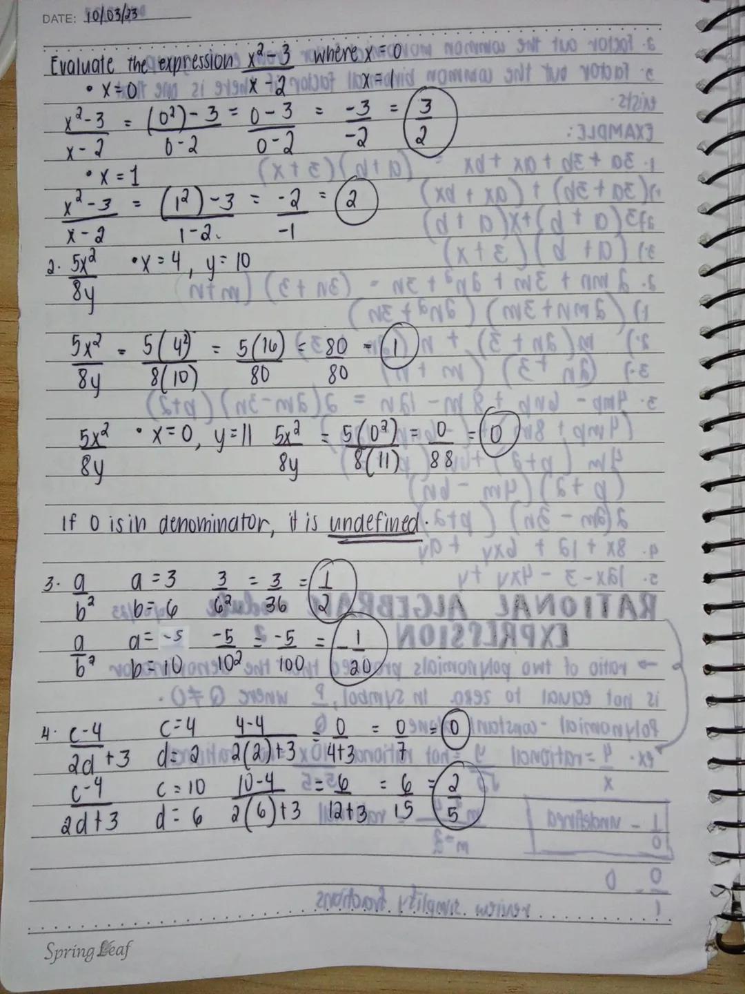 Special products
NO:
DATE: 09/03/23
The product of 2 Binomials ( FOIL METHOD)
(a + b) (c+d) = ab + ad + bc + bd
2
ex. 1.(x+1)(x+2) = x² + 2x