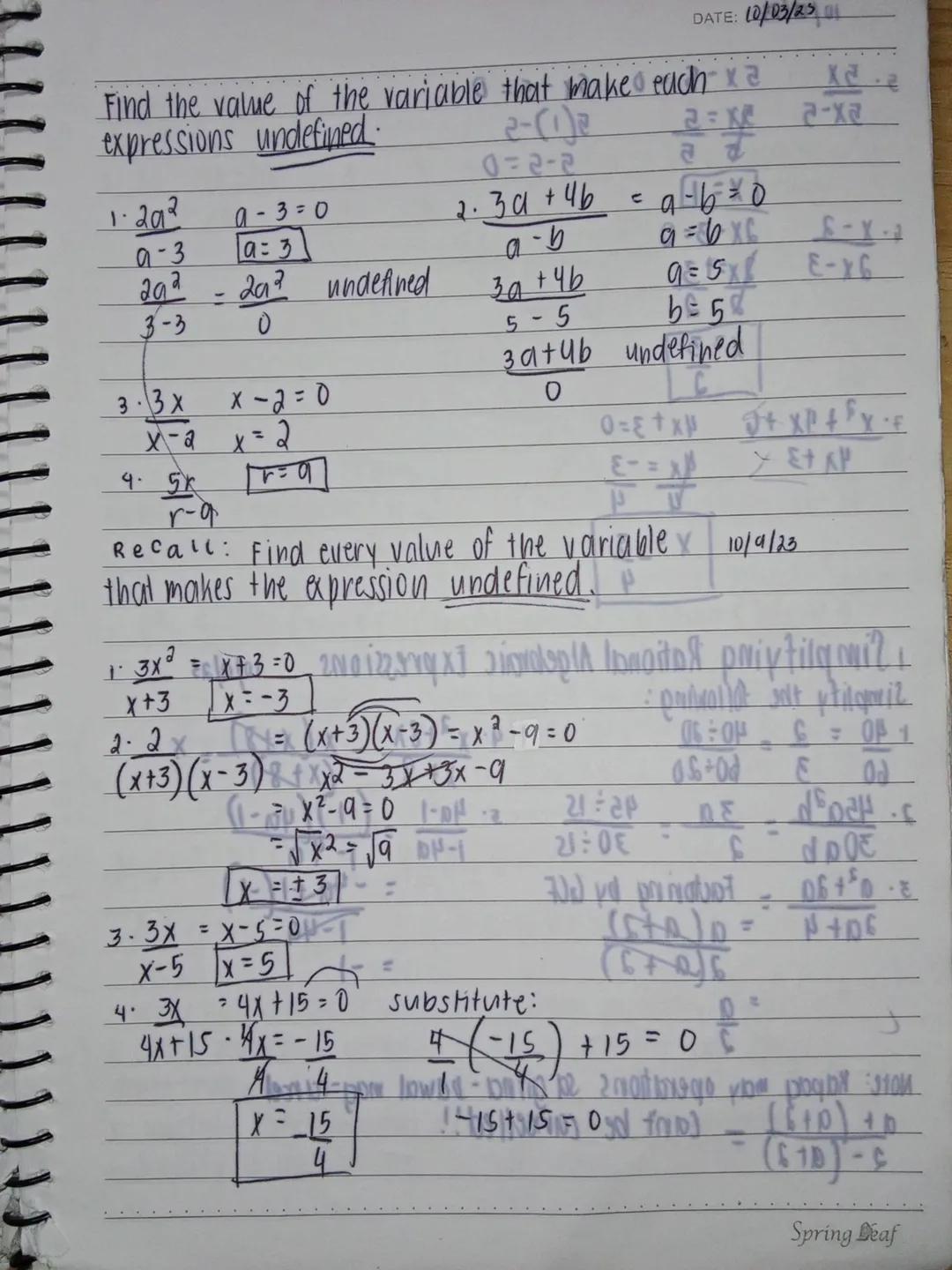 Special products
NO:
DATE: 09/03/23
The product of 2 Binomials ( FOIL METHOD)
(a + b) (c+d) = ab + ad + bc + bd
2
ex. 1.(x+1)(x+2) = x² + 2x