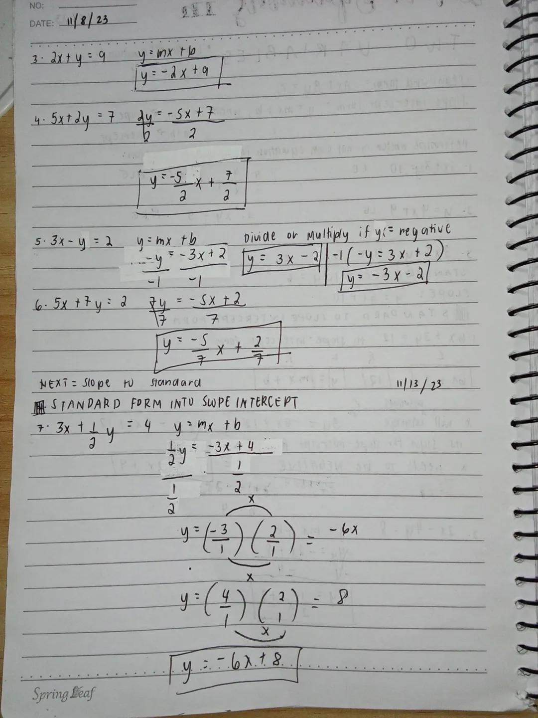 Special products
NO:
DATE: 09/03/23
The product of 2 Binomials ( FOIL METHOD)
(a + b) (c+d) = ab + ad + bc + bd
2
ex. 1.(x+1)(x+2) = x² + 2x