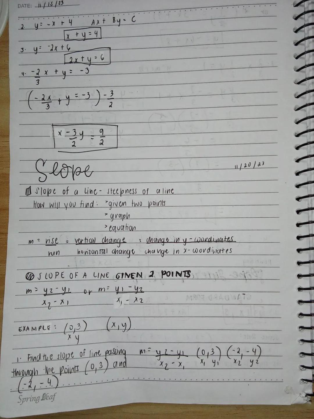 Special products
NO:
DATE: 09/03/23
The product of 2 Binomials ( FOIL METHOD)
(a + b) (c+d) = ab + ad + bc + bd
2
ex. 1.(x+1)(x+2) = x² + 2x