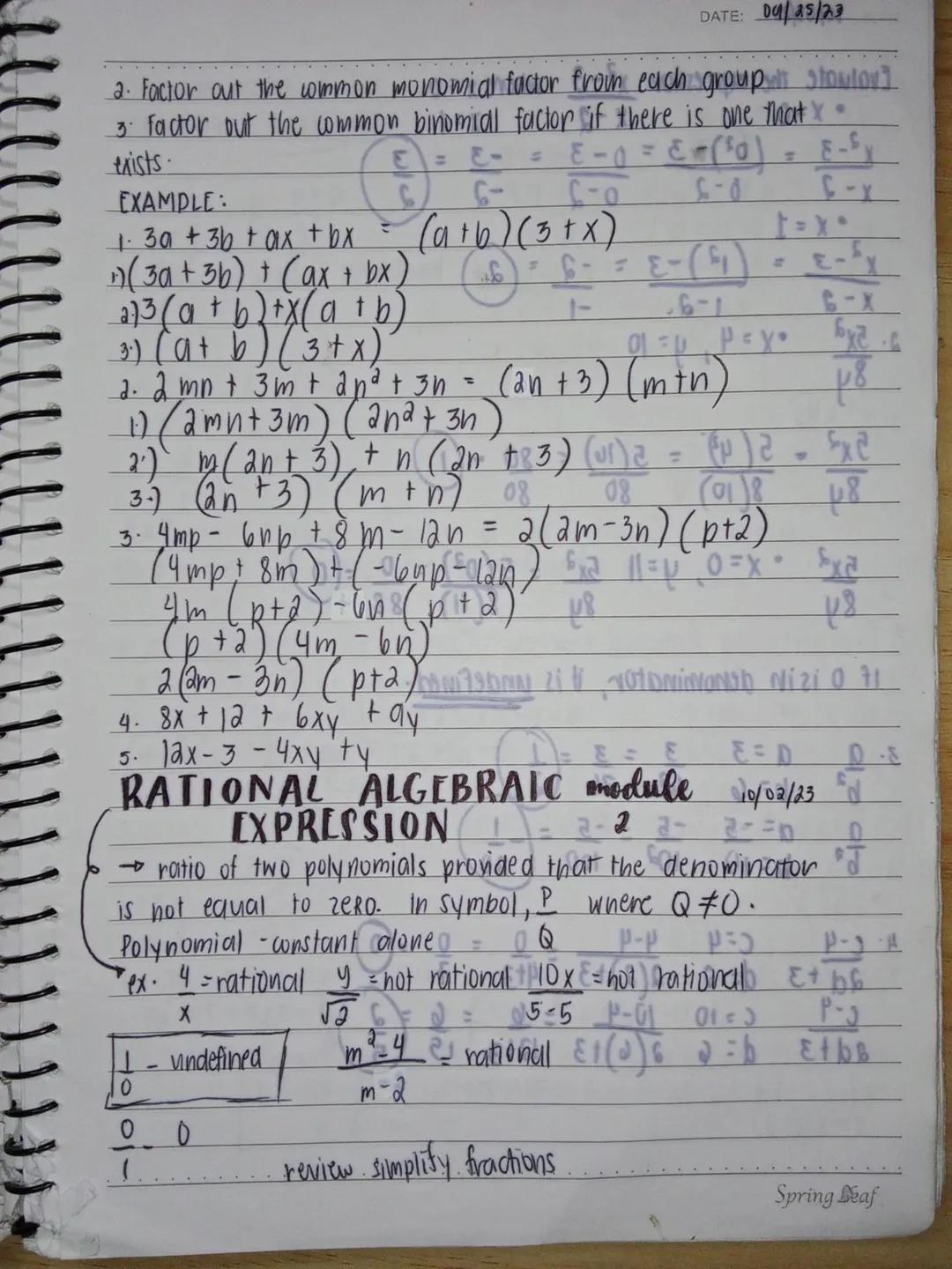 Special products
NO:
DATE: 09/03/23
The product of 2 Binomials ( FOIL METHOD)
(a + b) (c+d) = ab + ad + bc + bd
2
ex. 1.(x+1)(x+2) = x² + 2x
