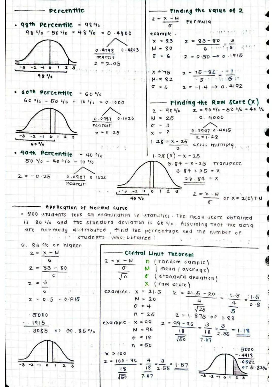SENIOR HIGH SCHOOL NOTES
# Grade 11
notes
STATS AND PROBABILITY --- OCR Start ---
Random Variables
characteristics of a sample or populati