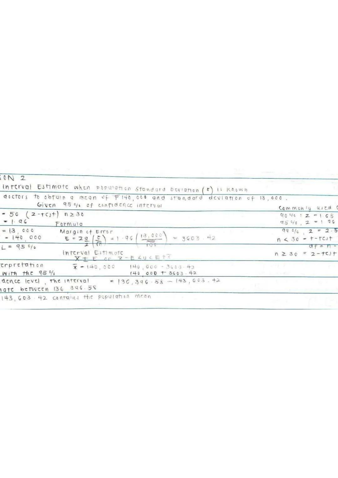 SENIOR HIGH SCHOOL NOTES
# Grade 11
notes
STATS AND PROBABILITY --- OCR Start ---
Random Variables
characteristics of a sample or populati