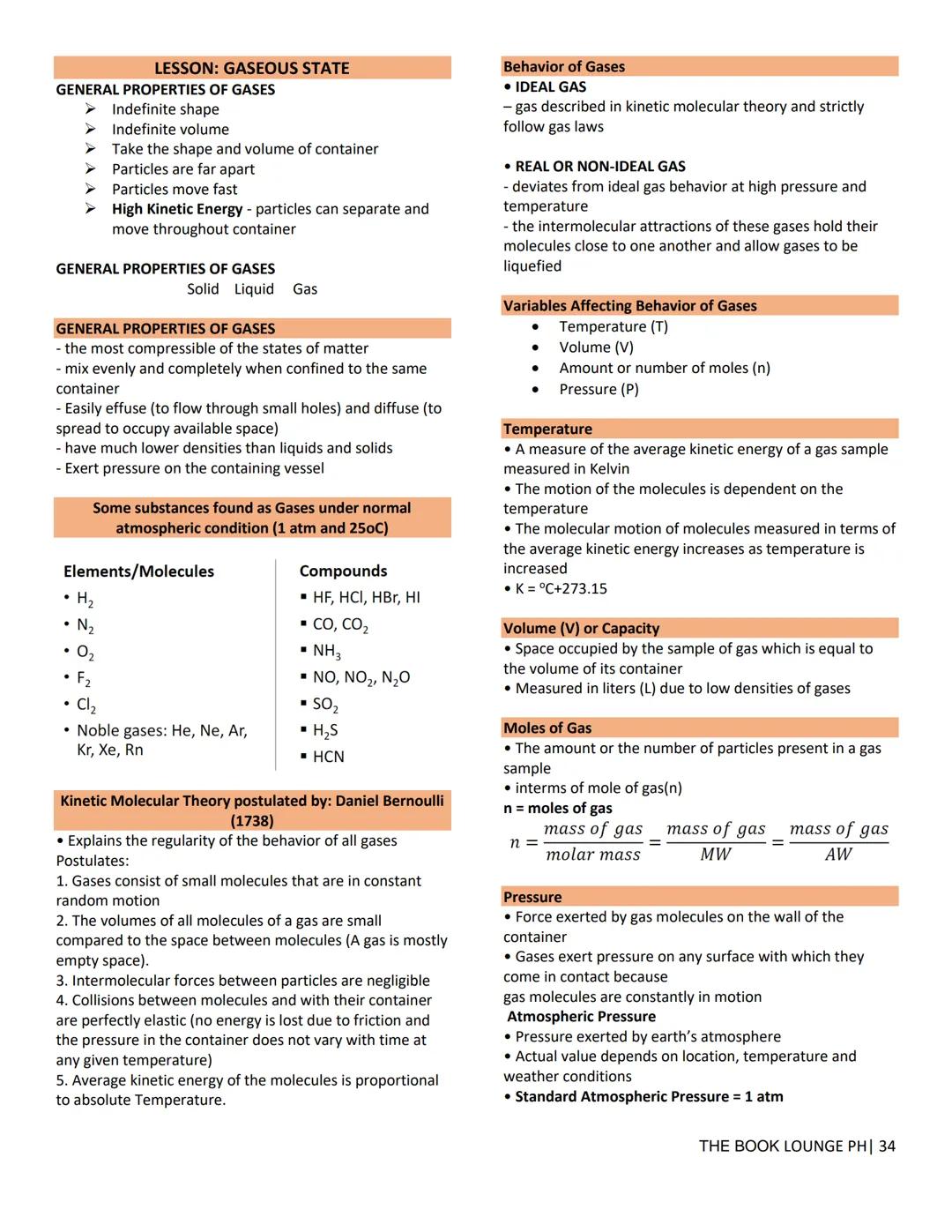 ## GRADE 12 STEM NOTES AND LECTURES
# General Chemistry 1
— THE BOOK LOUNGE PH —
## GENERAL CHEMISTRY WEEK 1
### Introduction to Chemist