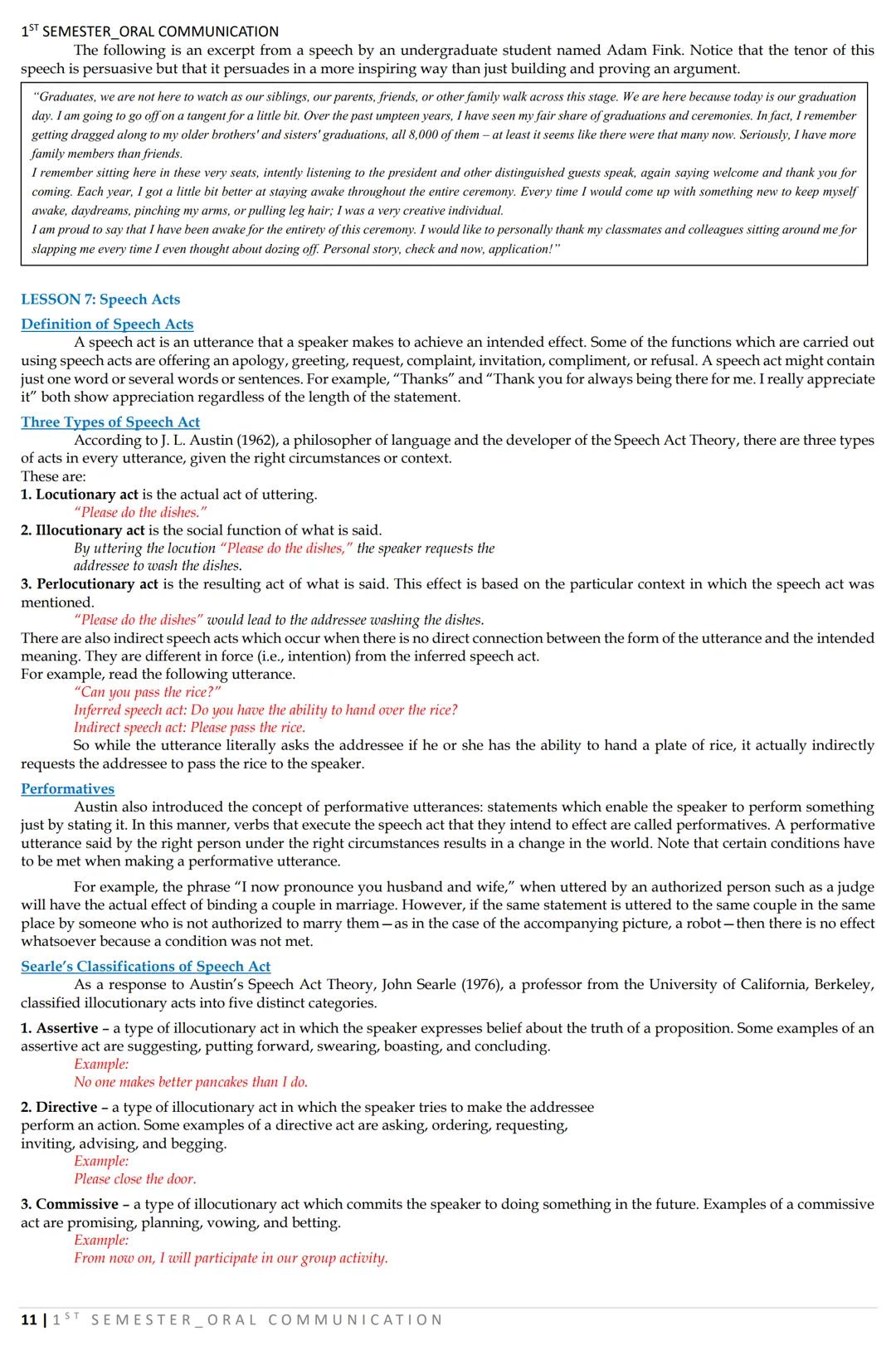 1ST SEMESTER_ORAL COMMUNICATION
LESSON 1: Nature and Elements of Communication
What is COMMUNICATION?
DEFINITIONS:
COMMUNICATION AS A TWO-WA