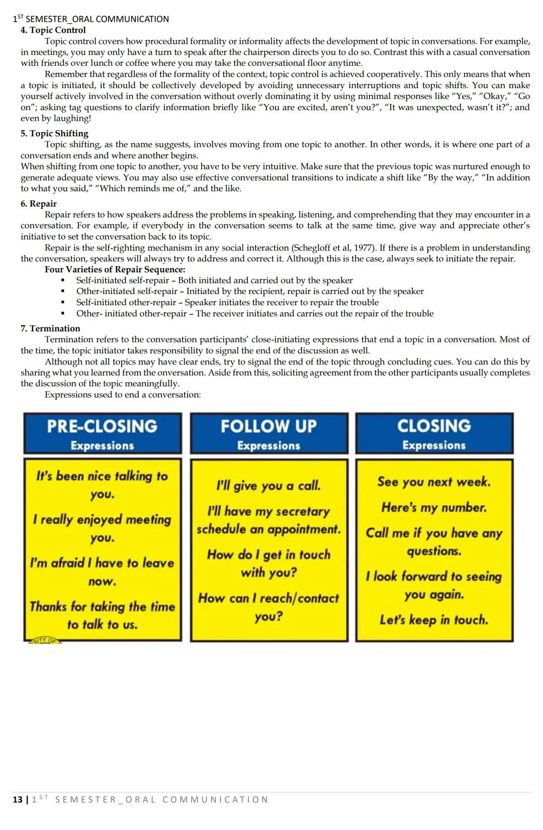 1ST SEMESTER_ORAL COMMUNICATION
LESSON 1: Nature and Elements of Communication
What is COMMUNICATION?
DEFINITIONS:
COMMUNICATION AS A TWO-WA