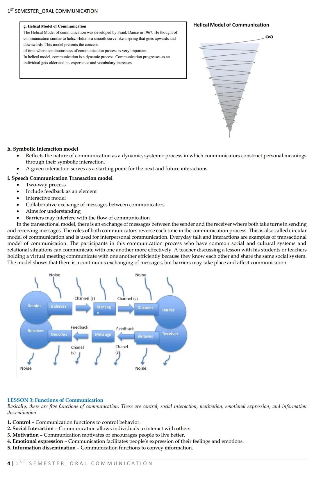 1ST SEMESTER_ORAL COMMUNICATION
LESSON 1: Nature and Elements of Communication
What is COMMUNICATION?
DEFINITIONS:
COMMUNICATION AS A TWO-WA
