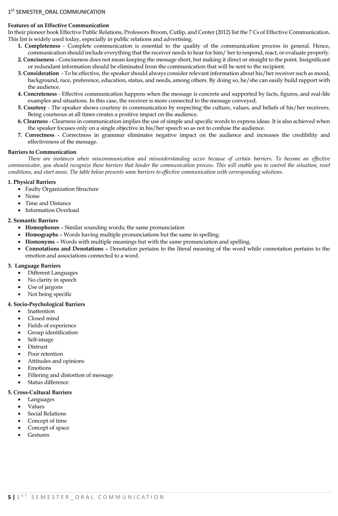 1ST SEMESTER_ORAL COMMUNICATION
LESSON 1: Nature and Elements of Communication
What is COMMUNICATION?
DEFINITIONS:
COMMUNICATION AS A TWO-WA