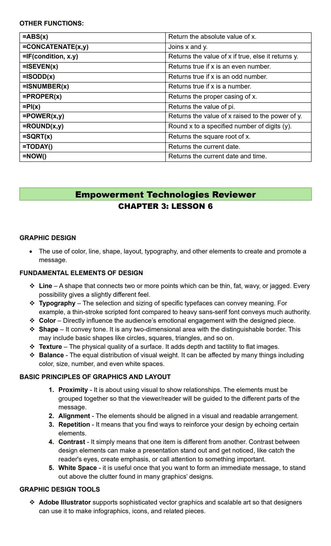 Empowerment Technologies Reviewer
CHAPTER 1: LESSON 1
WHAT IS ICT?
* Stands for "Information and
Communications Technology."
* ICT mainly de