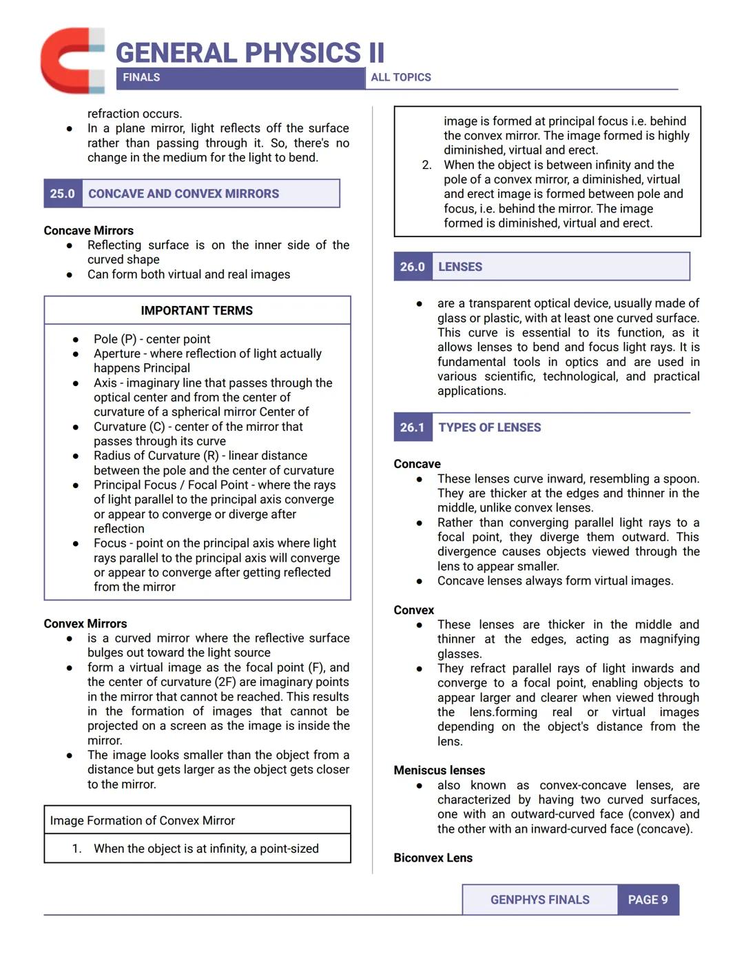GENERAL PHYSICS II
C
FINALS
- SEM 2 ALL TOPICS -
1.0 ELECTROSTATICS
• Refers to studying all phenomena with electric
charges at rest
1.1 EL