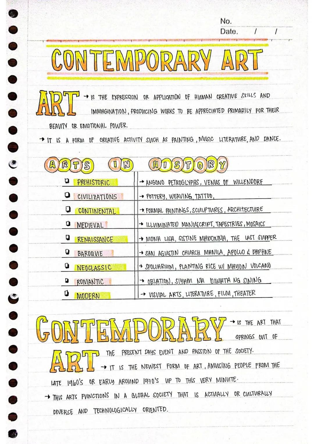 # Contemporary
Philippine Arts
from the
Regions
Mark Kevin Duldulao
12 - STEM Einstein No.
Date.
/
CONTEMPORARY ART
ART → IS THE EXPRESSIO