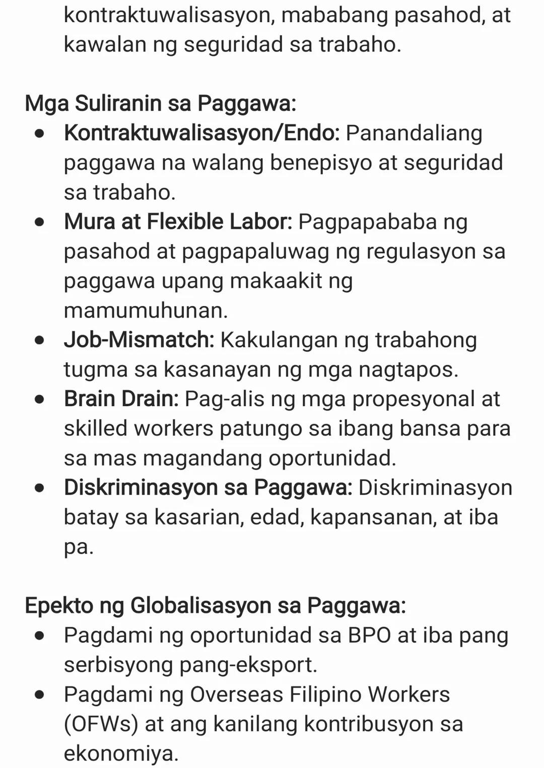 I. Globalisasyon: Konsepto at Perspektibo
Kahulugan ng Globalisasyon:
• Proseso ng mabilisang pagdaloy o paggalaw
ng mga tao, bagay, imporma