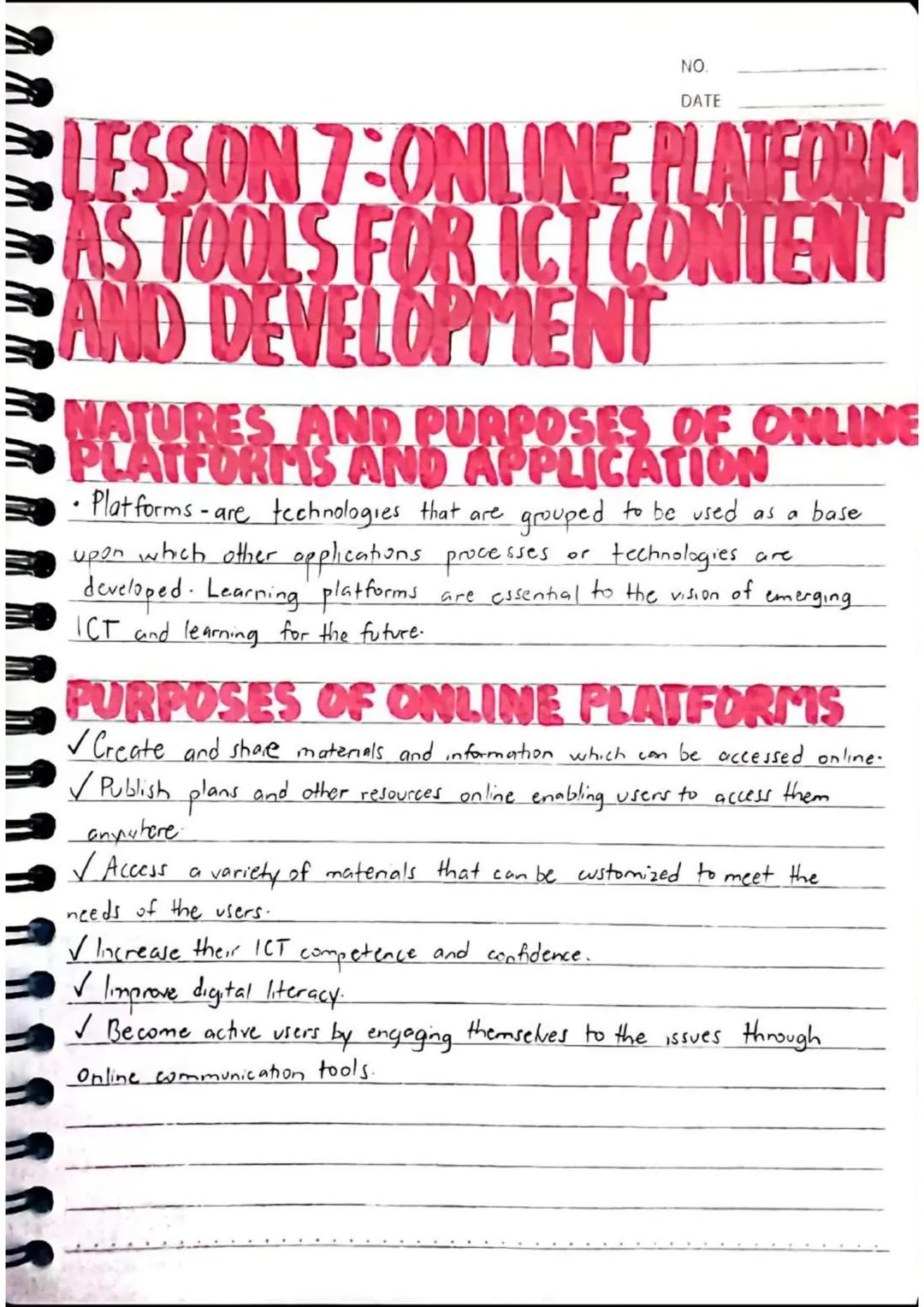 NO.
DATE
LESSON I: EMPOWERMENT
TECHNOLOGIES
EMPOWERMENT
• to enable or to permit
• to give official authority or legal power to
• to promote