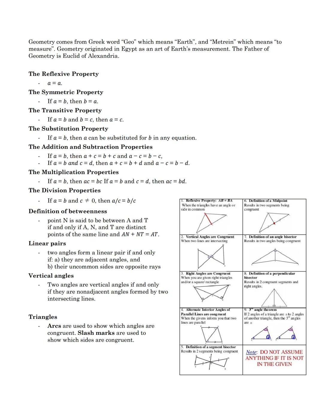 Mathematical system defined as a set of axioms or postulates forming a basis from which we can
deduce rules, theorems, and properties of the
