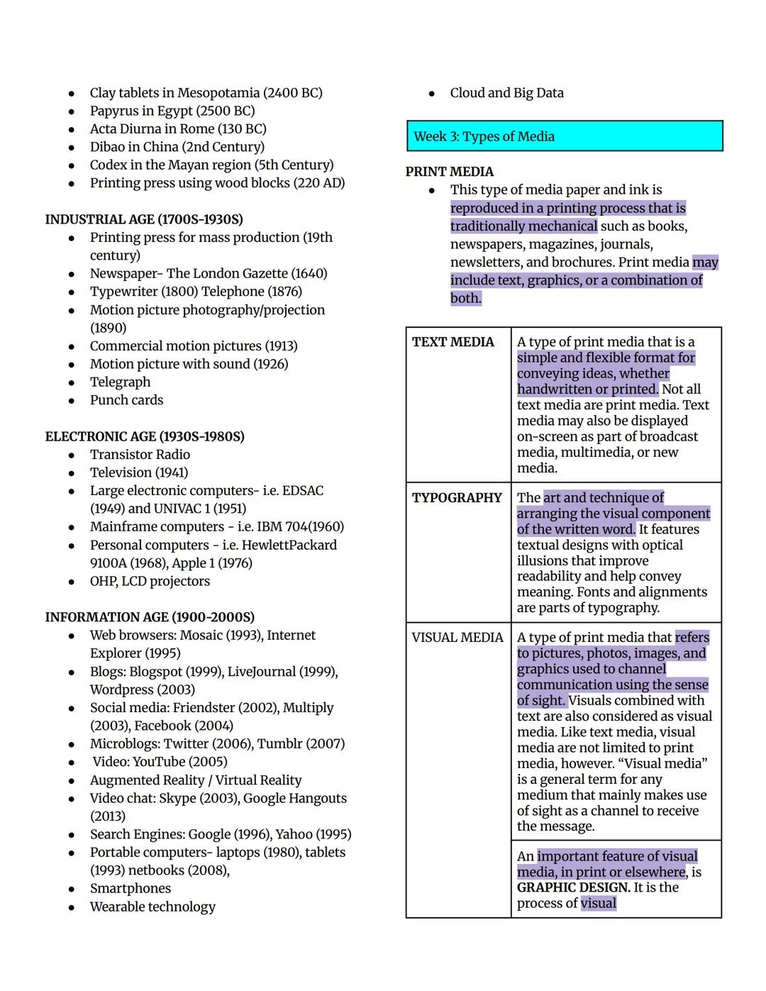 Week 1
Literacy
Ability to identify, understand,
interpret, create, communicate,
and compute, using printed and
written materials associate