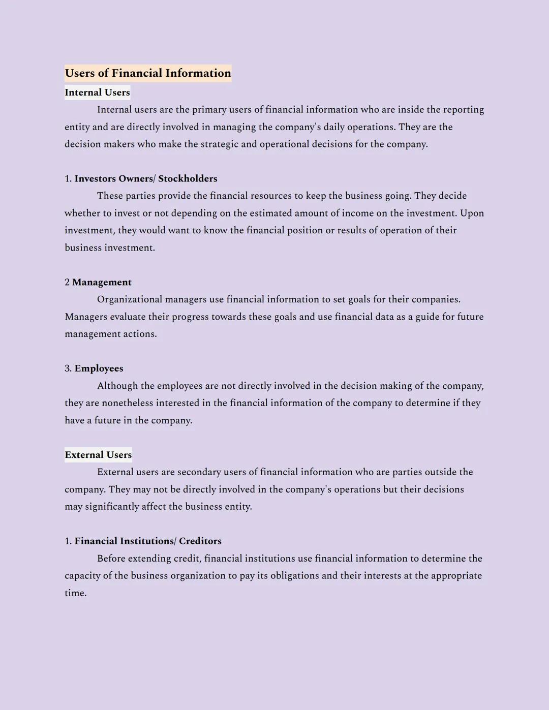 PART 1: INTRODUCTION TO ACCOUNTING
Chapter 1: The Nature of Accounting and Its Business Environment
LESSON 1-1 THE NATURE OF ACCOUNTING
WHAT