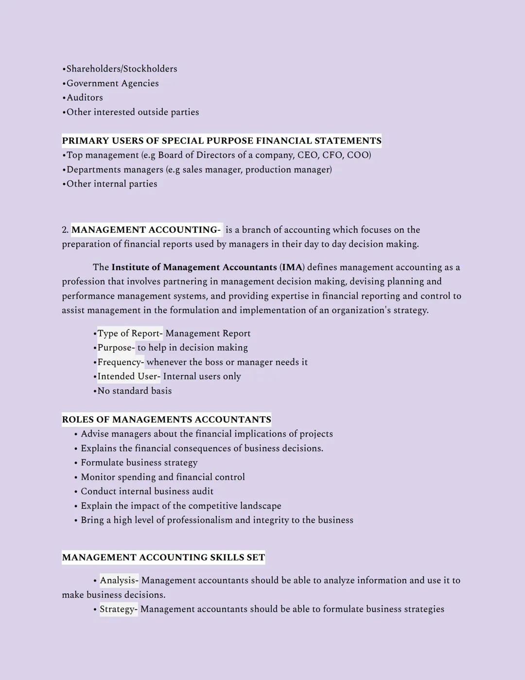 PART 1: INTRODUCTION TO ACCOUNTING
Chapter 1: The Nature of Accounting and Its Business Environment
LESSON 1-1 THE NATURE OF ACCOUNTING
WHAT